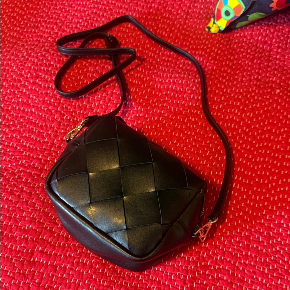 a new day Black Crossbody Bag